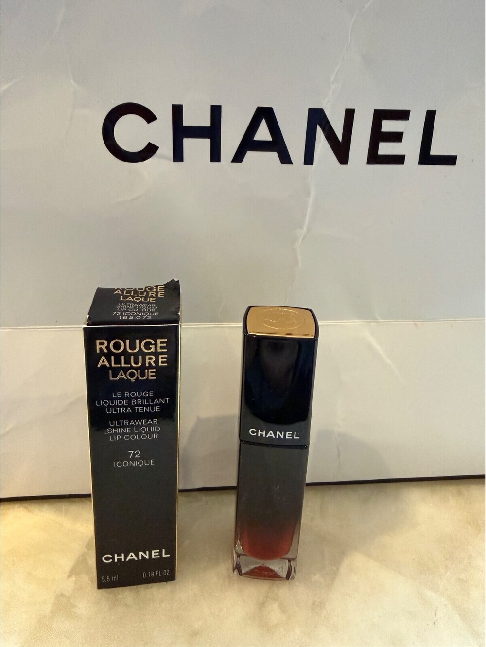 NEW CHANEL Rouge Allure Laque - 72 ICONIQUE - Liquid Lip Colour Fresh 2023 NIB
